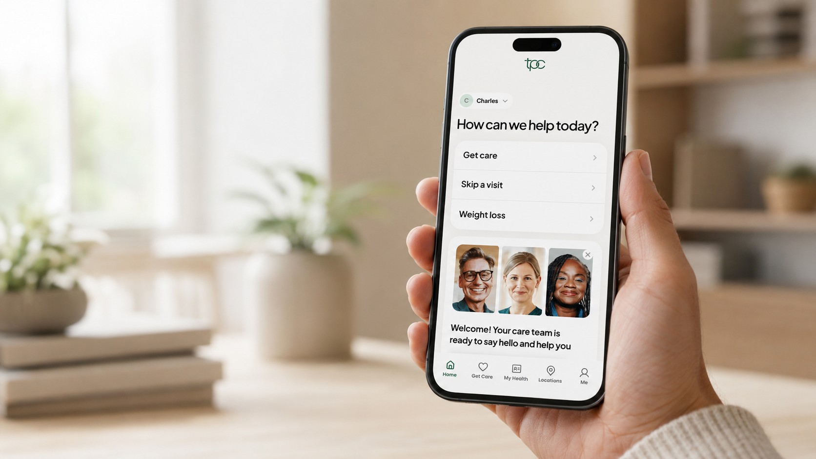 The TPC Direct Care app — advanced primary care in the palm of your hand